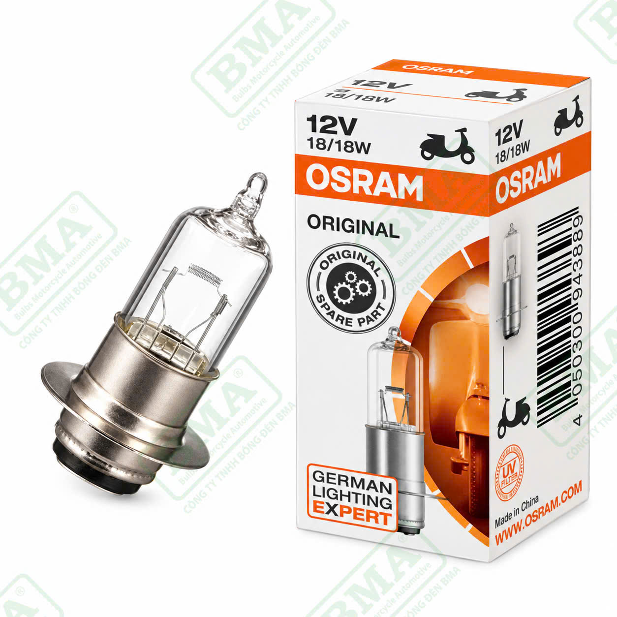 BÓNG ĐÈN HALOGEN OSRAM M5 12V18/18W